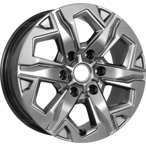 Колесный диск КиК Тейт  7.5xR17 6x139.7 ET36 DIA100.1 темно-серебристый