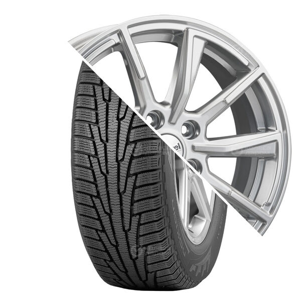 Колесо в сборе Nokian Tyres Nordman RS2 215/60 R16 99 R + Carwel Лабаз 6.5x16 5x114.3 ET45 DIA67.1 серебристый