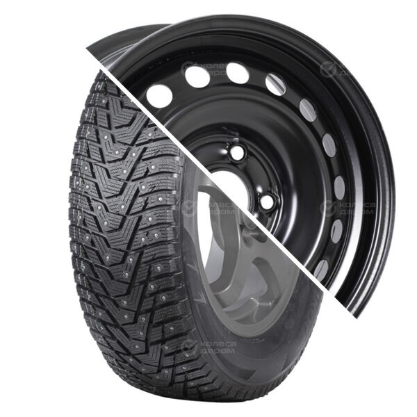 Колесо в сборе Hankook Winter i*Pike RS2 W429 185/65 R15 88 T + ТЗСК Kia Cerato 6x15 5x114.3 ET46 DIA67.1 черный