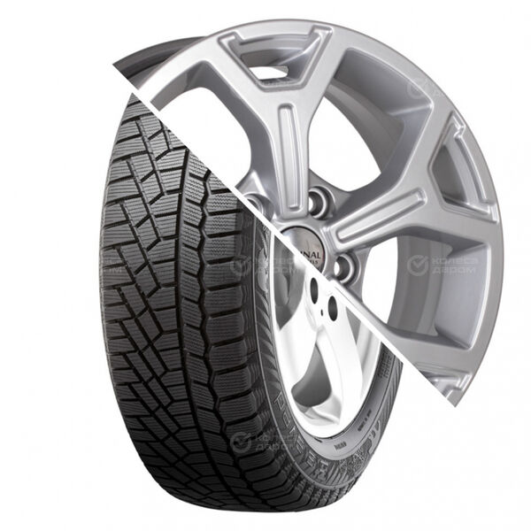 Колесо в сборе Gislaved Soft Frost 200 205/55 R16 94 T + СКАД KL-318 6.5x16 5x114.3 ET50 DIA66.1 серебристый