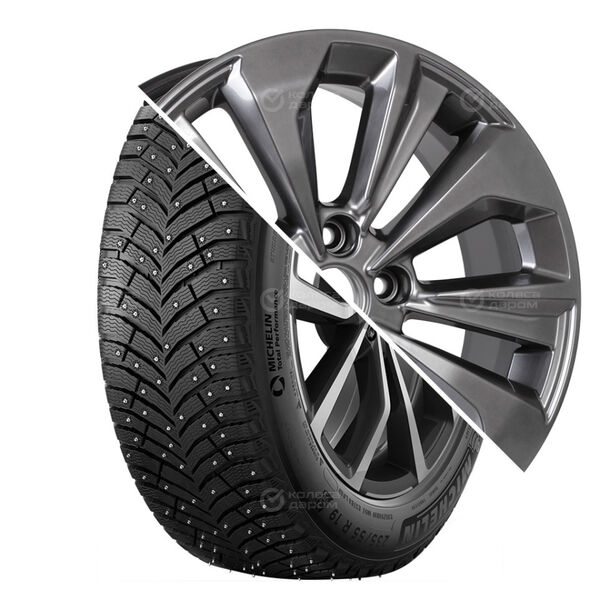 Колесо в сборе Michelin X-Ice North 4 SUV 225/65 R17 106 T + КиК Авиор 7x17 5x114.3 ET45 DIA67.1 темно-серый