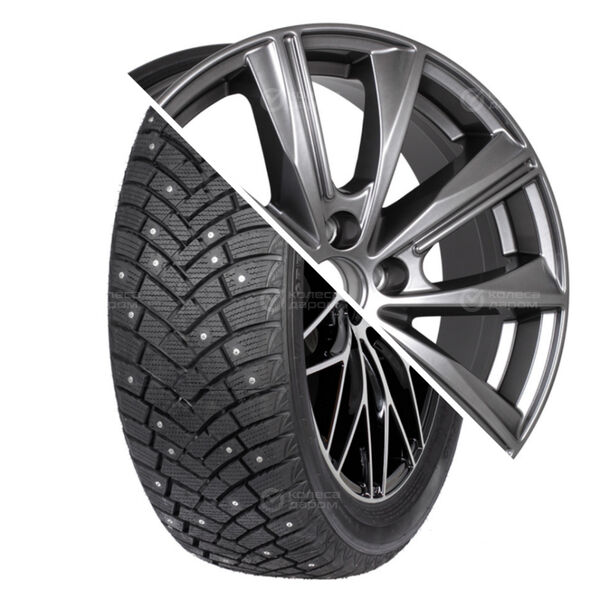 Колесо в сборе Linglong Green-Max Winter Grip 185/65 R15 88 T + КиК Арнар 6x15 4x100 ET46 DIA54.1 темно-серебристый