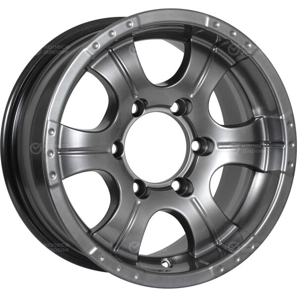 Колесный диск КиК Байконур  7xR15 5x139.7 ET20 DIA110.1 темно-серебристый