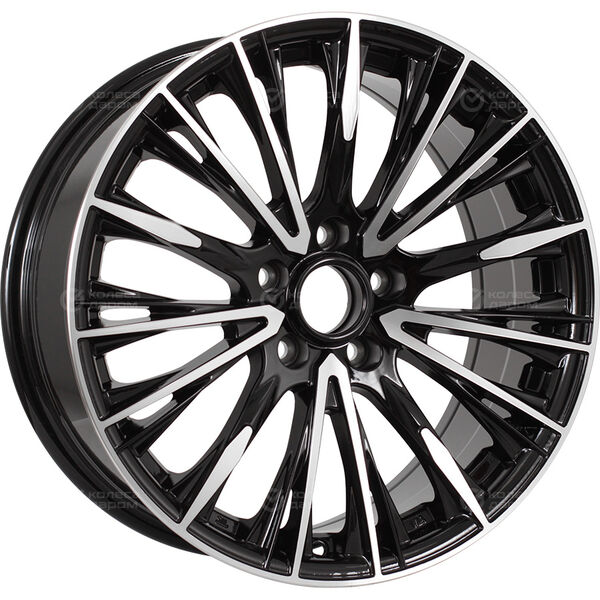 Колесный диск Lizardo XH304  7.5xR18 5x114.3 ET37 DIA66.6 черный глянец с полировкой