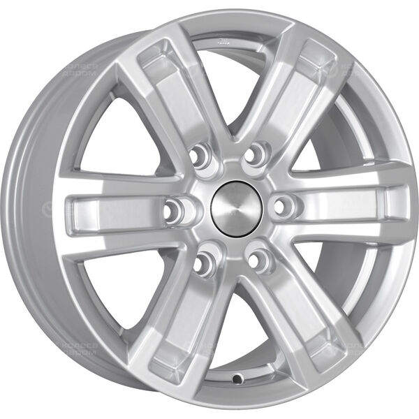 Колесный диск КиК R7-Рольф  7.5xR17 6x114.3 ET30 DIA66.1 серебристый