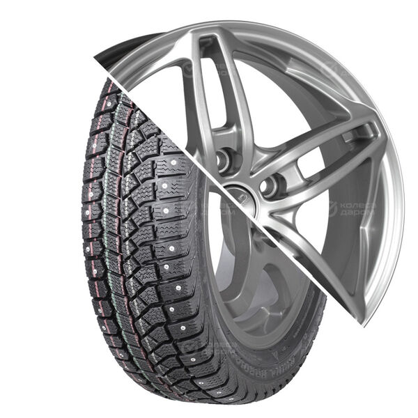 Колесо в сборе Viatti Brina Nordico (V-522) 205/55 R16 91 T + СКАД Турин 6.5x16 5x114.3 ET50 DIA67.1 серебристый