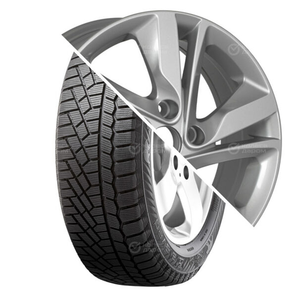 Колесо в сборе Gislaved Soft Frost 200 205/55 R16 94 T + Tech Line 650 6.5x16 5x114.3 ET50 DIA67.1 серебристый