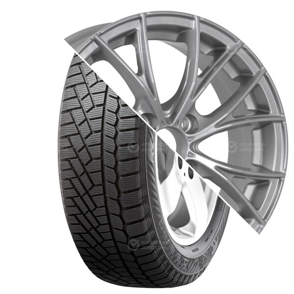 Колесо в сборе Gislaved Soft Frost 200 185/65 R15 92 T + NEO 573 6x15 4x100 ET45 DIA60.1 глянцевый серебристый