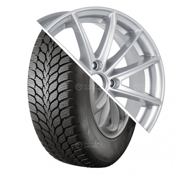 Колесо в сборе Кама ALGA SUV (HK-532) 205/70 R15 96 T + КиК Пойнт Бланк 6x15 4x98 ET35 DIA58.5 глянцевый серебристый