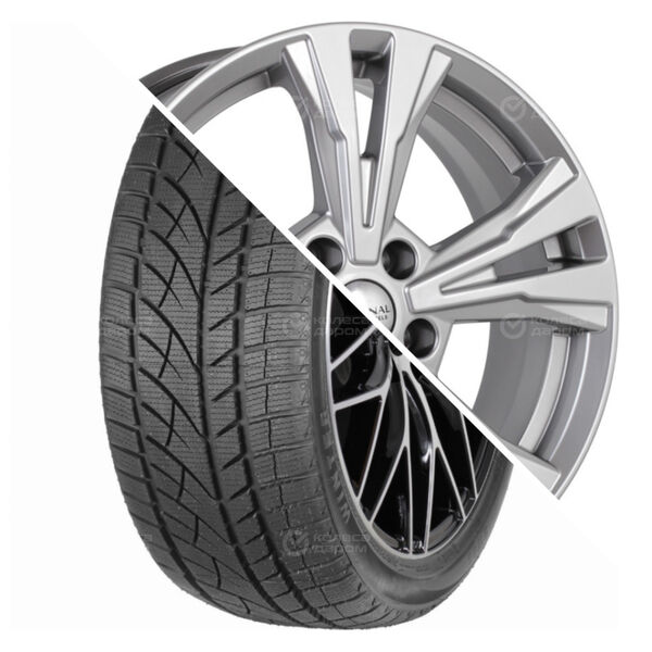 Колесо в сборе Evergreen EW66 225/65 R17 102 S + СКАД KL-322 7x17 5x114.3 ET45 DIA66.1 серебристый