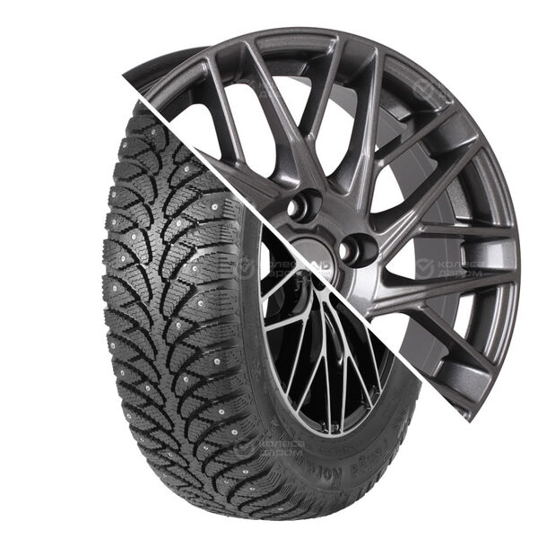 Колесо в сборе Tunga Nordway 2 205/55 R16 94 Q + СКАД Сиена 6.5x16 5x108 ET50 DIA63.35 черно-серый цвет с перламутровыми оттенками