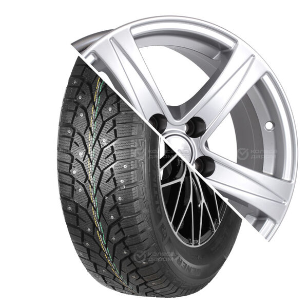 Колесо в сборе General Tire Altimax Arctic 12 205/65 R15 99 T + СКАД 6.5x15 5x100 ET43 DIA54.1 серебристый