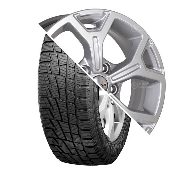 Колесо в сборе Cordiant Winter Drive 205/55 R16 94 T + СКАД KL-318 6.5x16 5x114.3 ET50 DIA67.1 серебристый