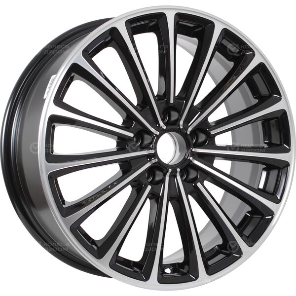 Колесный диск X-trike X136  7xR17 5x108 ET40 DIA54.1 черный глянцевый с полированной лицевой поверхностью