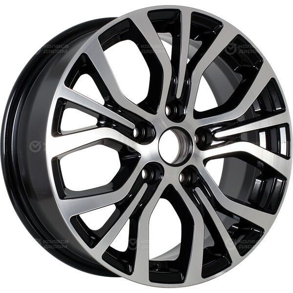 Колесный диск Ifree Реплика КС736 (ZV 16_Optima)  6.5xR16 5x114.3 ET41 DIA67.1 черный глянцевый с полированными элементами лицевой поверхности