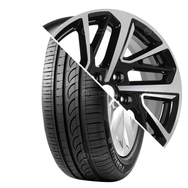Колесо в сборе Formula Energy 225/65 R17 102 H + СКАД KL-372 7x17 5x114.3 ET45 DIA67.1 черный глянцевый с полированной лицевой поверхностью