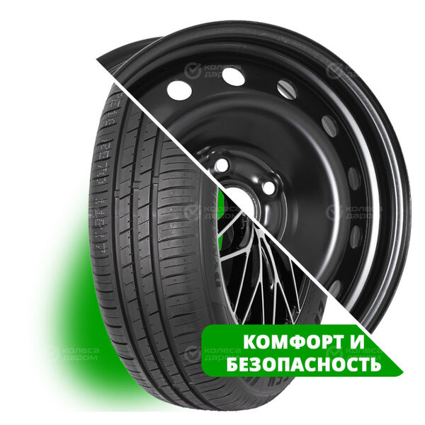 Колесо в сборе Evergreen Dynacomfort EH228 205/55 R16 94 W + ТЗСК Skoda Octavia 6.5x16 5x112 ET50 DIA57.1 черный