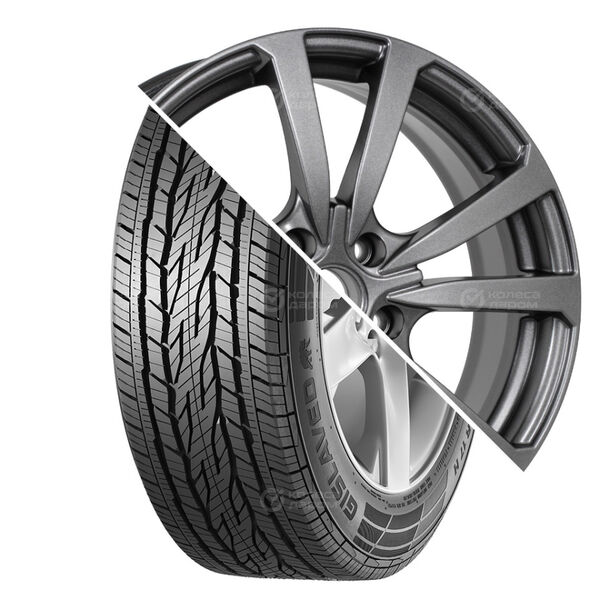 Колесо в сборе Gislaved Terra Control 225/65 R17 102 H + iFree Бэнкс 7x17 5x112 ET45 DIA57.1 насыщенный тёмно-серебристый