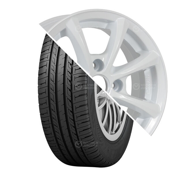 Колесо в сборе Cordiant Run Tour 175/70 R13 86 T + СКАД Каллисто 5.5x13 4x98 ET35 DIA58.6 белый