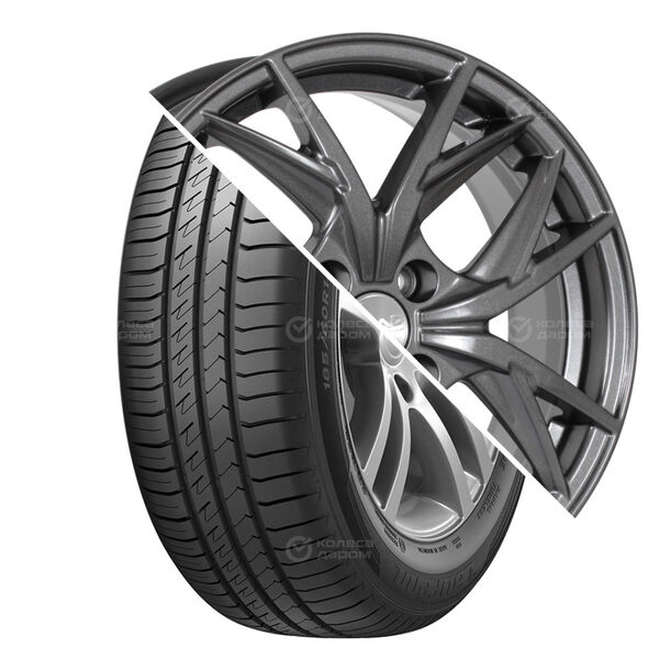 Колесо в сборе Laufenn G FIT EQ LK41 215/65 R16 98 H + СКАД Асти 6.5x16 4x100 ET50 DIA60.1 темно-серый цвет с перламутровыми оттенками