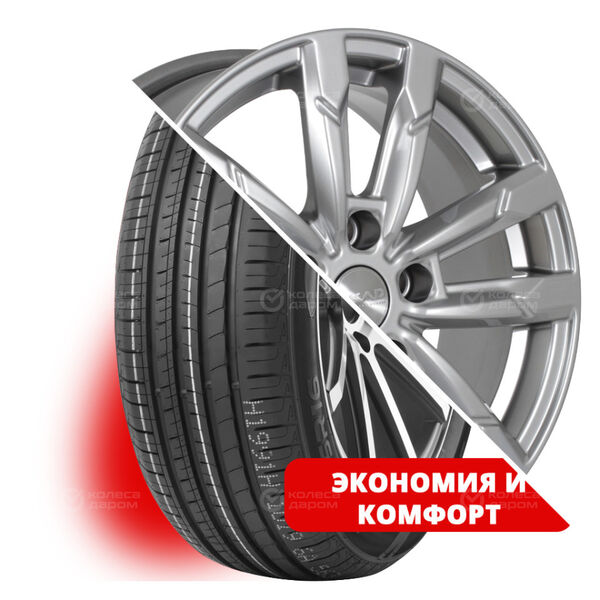 Колесо в сборе Lanvigator Comfort II 205/55 R16 91 V + СКАД Кения 6.5x16 5x114.3 ET40 DIA66.1 серебристый