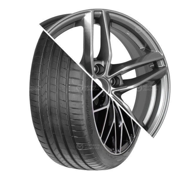 Колесо в сборе Hankook Ventus Prime 4 K135 215/55 R16 93 V + iFree Moskva 6.5x16 5x114.3 ET50 DIA66.1 насыщенный тёмно-серебристый