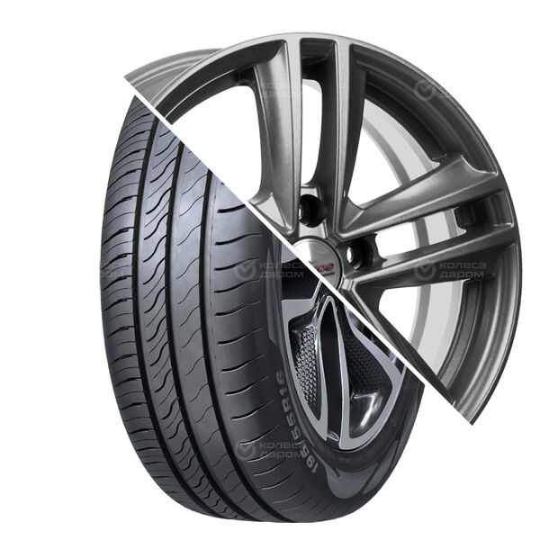Колесо в сборе Viatti Strada 2 (V-134) 215/60 R16 99 V + iFree Катар 6.5x16 5x114.3 ET45 DIA67.1 насыщенный тёмно-серебристый