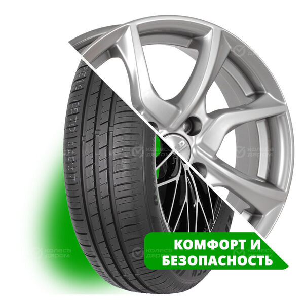 Колесо в сборе Evergreen Dynacomfort EH228 185/65 R15 88 H + СКАД Тулон 6x15 4x100 ET45 DIA67.1 серебристый