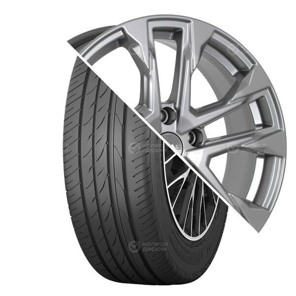 Колесо в сборе Torero MP47 215/55 R17 98 Y + СКАД АТАКОР 7x17 5x108 ET45 DIA60.1 серебристый