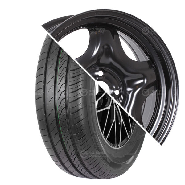 Колесо в сборе Attar S01 205/60 R16 96 V + ТЗСК 6.5x16 4x100 ET50 DIA54.1 черный
