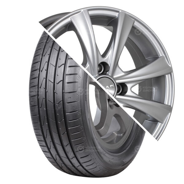 Колесо в сборе Hankook Ventus Prime 3 K125 195/55 R15 89 V + СКАД Мальта 6x15 4x114.3 ET44 DIA56.6 серебристый