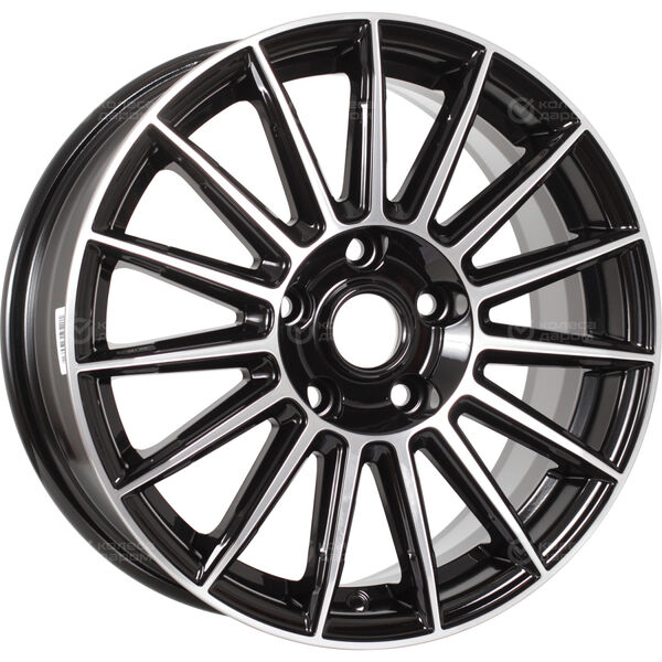 Колесный диск iFree Азур  6.5xR16 5x108 ET33 DIA67.1 чёрный глянцевый с полированной лицевой частью