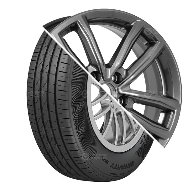 Колесо в сборе Cordiant Gravity SUV 215/60 R17 100 H + КиК Каланг 6.5x17 5x108 ET33 DIA60.1 темно-серебристый