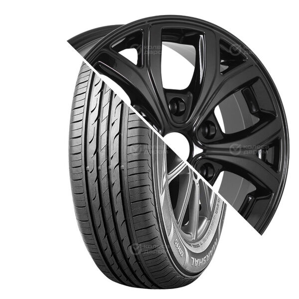 Колесо в сборе Marshal MH15 205/60 R16 92 H + RST R056 6.5x16 6x139.7 ET50 DIA92.5 черный глянцевый