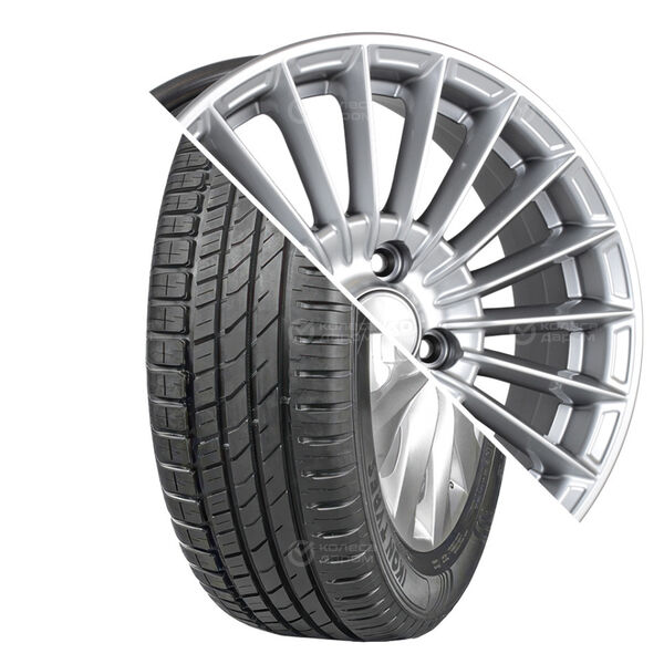 Колесо в сборе Ikon Character Eco (Nordman SX3) 205/70 R15 96 T + СКАД Веритас 6x15 4x100 ET48 DIA54.1 серебристый