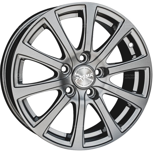Колесный диск Proma Колизей  6xR15 4x100 ET45 DIA67.1 серебристый