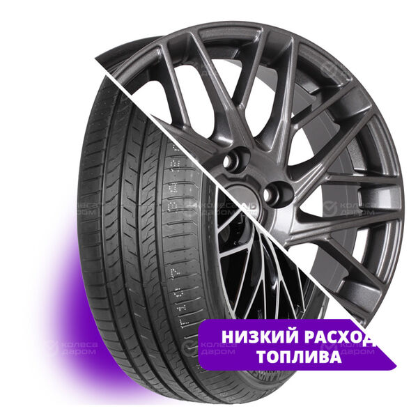 Колесо в сборе Atlander LanderXsport ATL33 205/55 R16 91 V + СКАД Сиена 6.5x16 5x114.3 ET45 DIA67.1 темно-серый цвет с перламутровыми оттенками