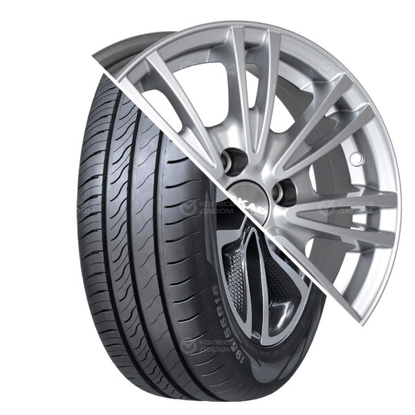 Колесо в сборе Viatti Strada 2 (V-134) 185/65 R15 92 V + СКАД Пантера 6x15 4x100 ET46 DIA54.1 серебристый