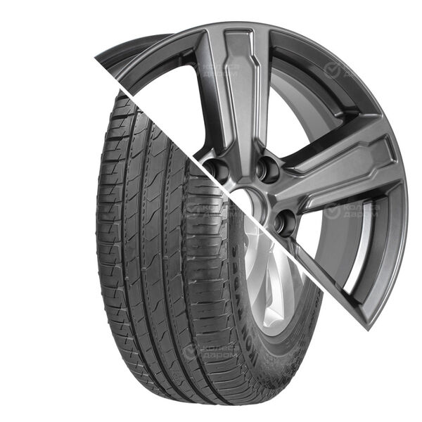 Колесо в сборе Ikon Character Aqua SUV (Nordman S2 SUV) 215/65 R16 98 H + КиК Оклахома 6.5x16 5x112 ET46 DIA57.1 темно-серебристый