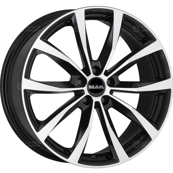 Колесный диск MAK WOLF  7xR18 5x112 ET43 DIA57.1 черный глянцевый с полированной лицевой частью