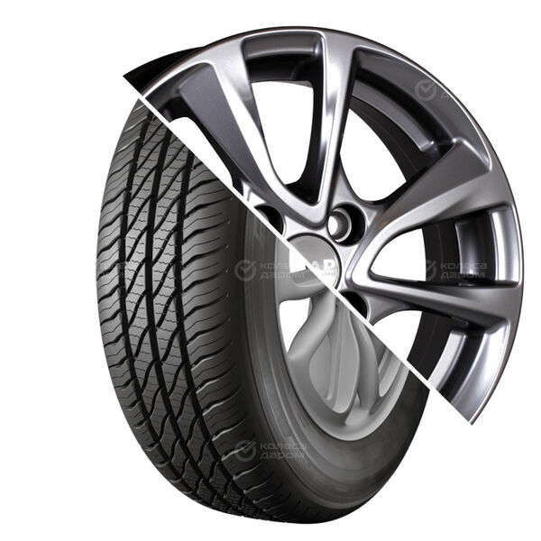 Колесо в сборе Кама 365 (НК-241) 175/65 R14 86 H + СКАД Ницца 5.5x14 4x100 ET35 DIA67.1 темно-серый цвет с перламутровыми оттенками