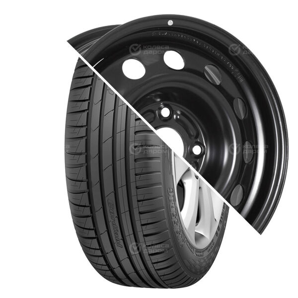 Колесо в сборе Cordiant Sport 3 PS2 205/65 R15 94 V + Евразиа ТАПО 64E45M 6x15 4x114.3 ET45 DIA66.5 черный