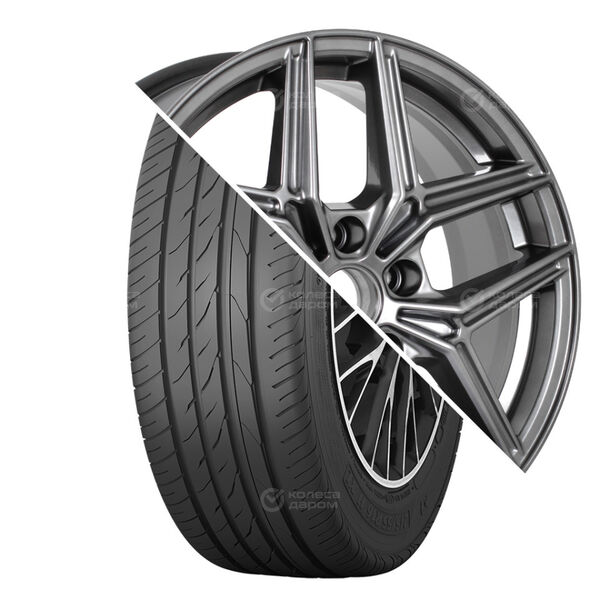 Колесо в сборе Torero MP47 215/55 R17 98 Y + КиК Юнион 7x17 5x110 ET45 DIA67.1 темно-серебристый