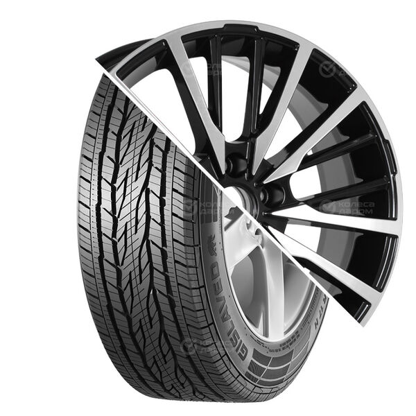 Колесо в сборе Gislaved Terra Control 215/50 R17 91 H + KDW KD1740 7x17 5x114.3 ET50 DIA54.1 глянцевый черный с полированной лицевой частью