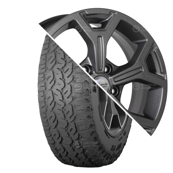 Колесо в сборе Torero MP72 215/65 R16 98 H + СКАД KL-318 6.5x16 5x114.3 ET50 DIA60.1 темно-серый цвет с перламутровыми оттенками