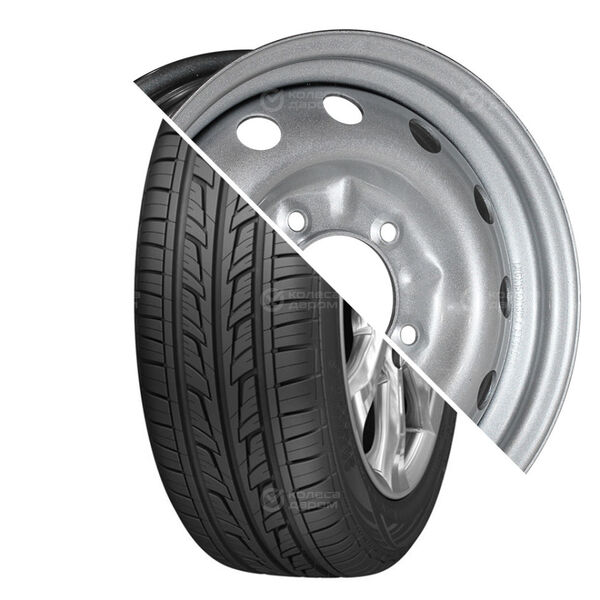 Колесо в сборе Cordiant Road Runner 195/65 R15 91 H + ТЗСК Тольятти Chevrolet Niva 6x15 5x139.7 ET40 DIA98.6 серебристый