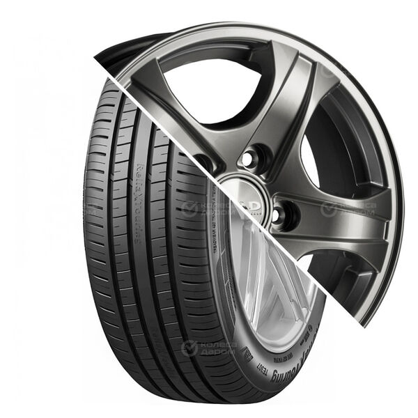 Колесо в сборе Triangle TE307 ReliaX 215/60 R16 99 V + СКАД Калипсо 6.5x16 5x130 ET43 DIA84.2 темно-серый цвет с перламутровыми оттенками