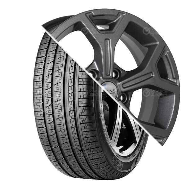 Колесо в сборе Pirelli Scorpion Verde All season 215/65 R16 98 H + СКАД KL-318 6.5x16 5x114.3 ET50 DIA60.1 темно-серый цвет с перламутровыми оттенками