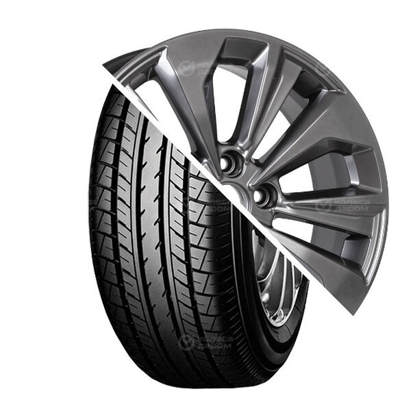 Колесо в сборе Yokohama E70BZ 215/55 R17 94 V + КиК Авиор 7x17 5x114.3 ET50 DIA66.1 темно-серебристый