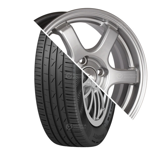 Колесо в сборе Cordiant Gravity 185/60 R15 88 H + СКАД Киото 6x15 5x100 ET38 DIA57.1 серебристый
